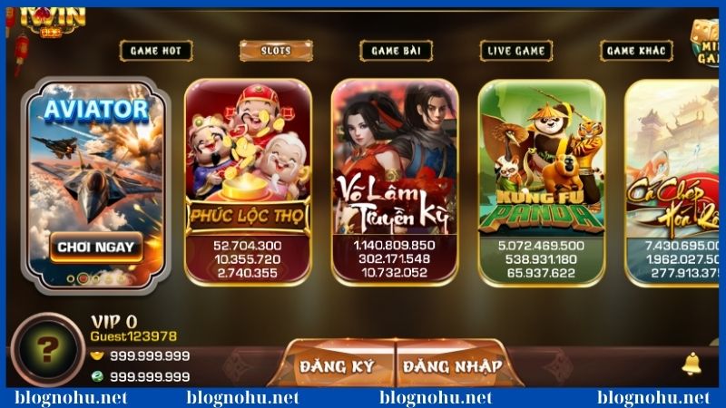 Iwin là cổng game cung cấp đa chủ đề slot đổi thưởng