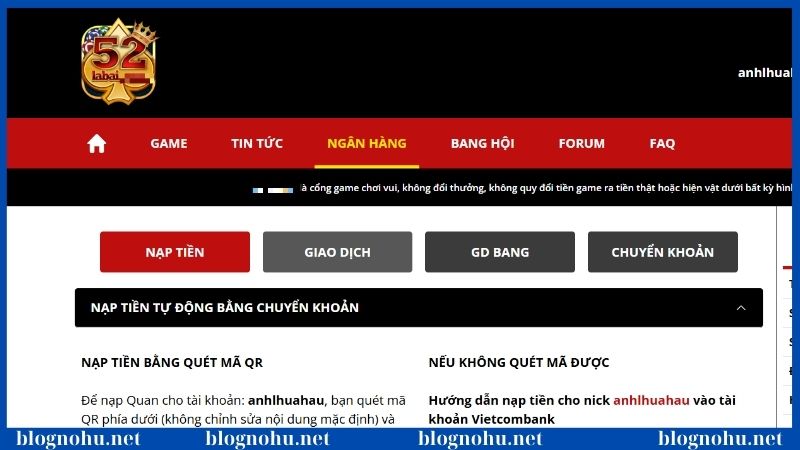 Nổ hũ 52labai - Cổng game slot đẳng cấp và minh bạch 4 Giao dịch chơi nổ hũ 52labai cực kỳ dễ dàng