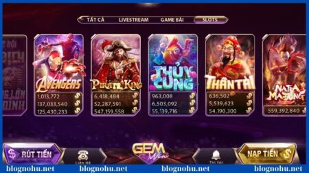 Nổ hũ Gemwin đưa bet thủ đắm chìm vào thế giới slot đẳng cấp